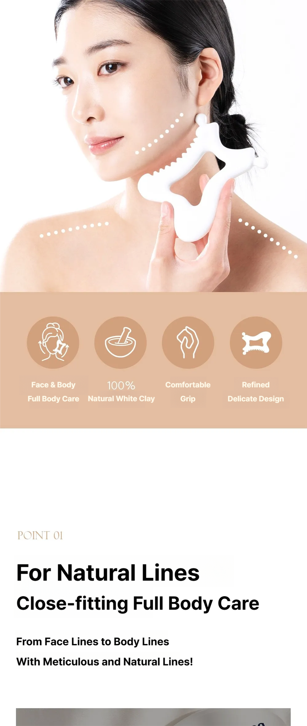 WELLDERMA Face & Body Ceramic GuaSha