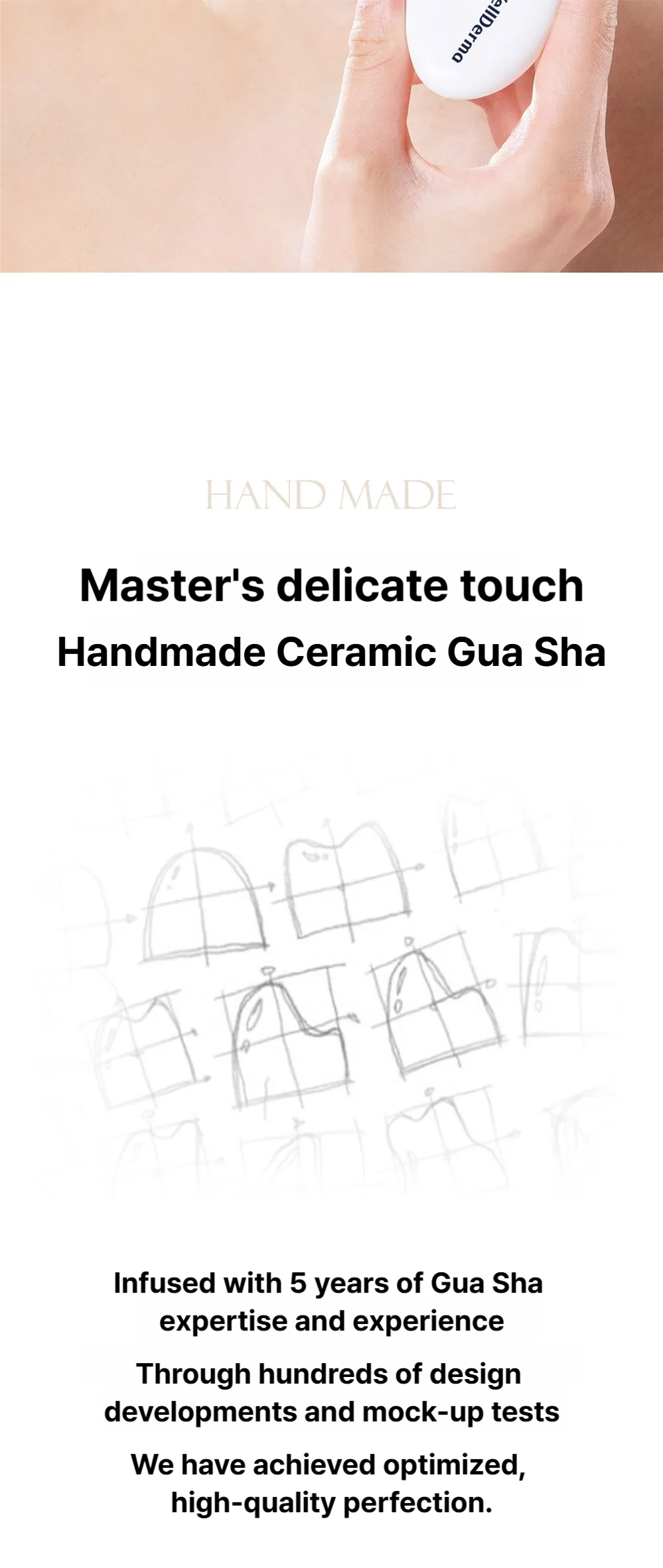 WELLDERMA Face & Body Ceramic GuaSha