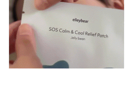ELLEYBEAR SOS Calm & Cool Relief Patch 5-Pack (Jelly Bean)