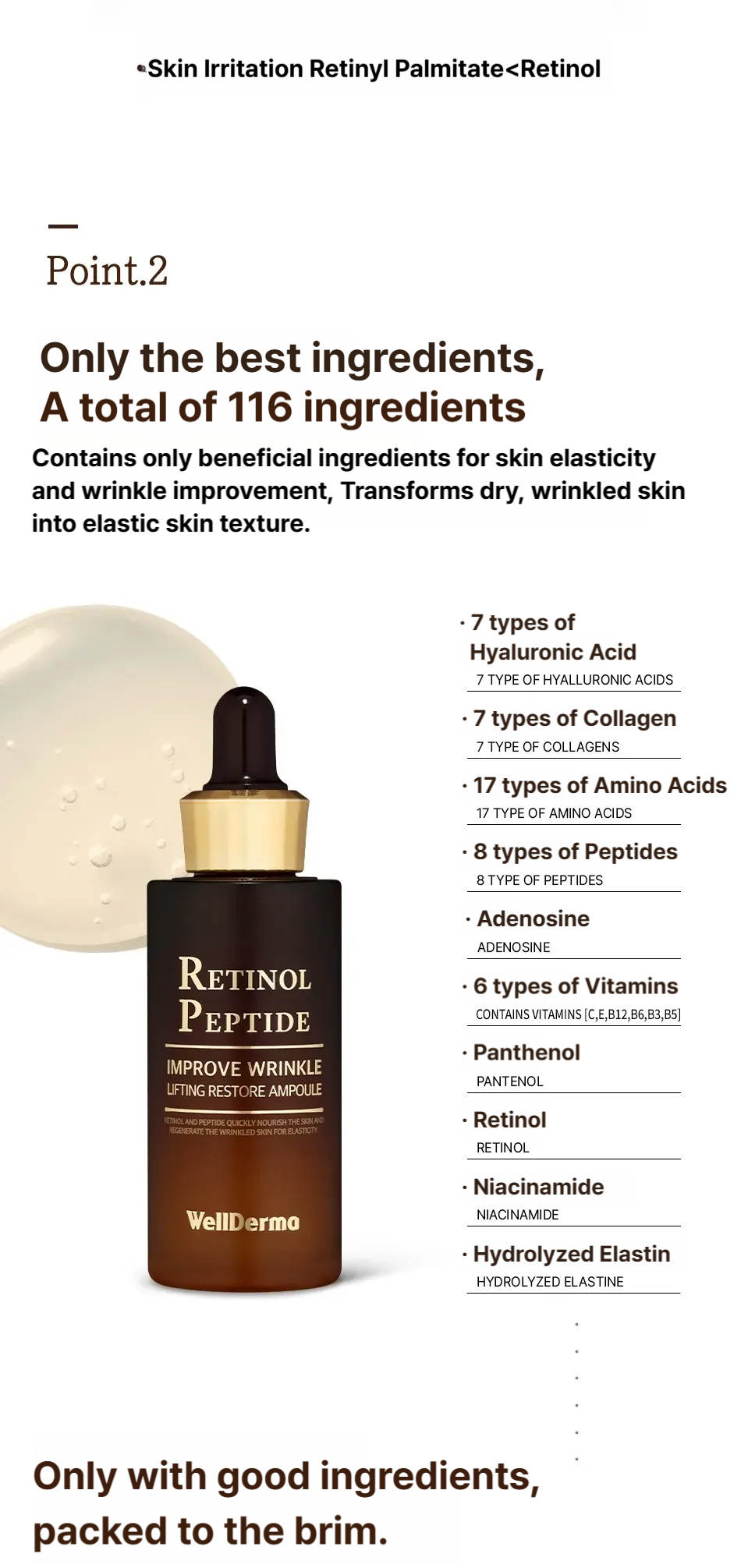 Wellderma Retinol Peptide Lifting Restore Ampoule
