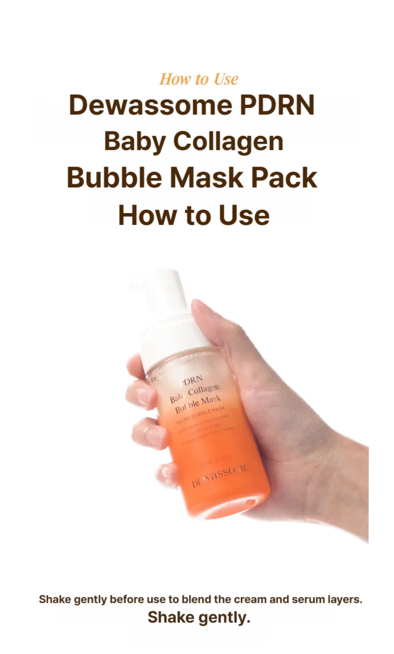 Dewassome PDRN Baby Collagen Bubble Mask 100ml