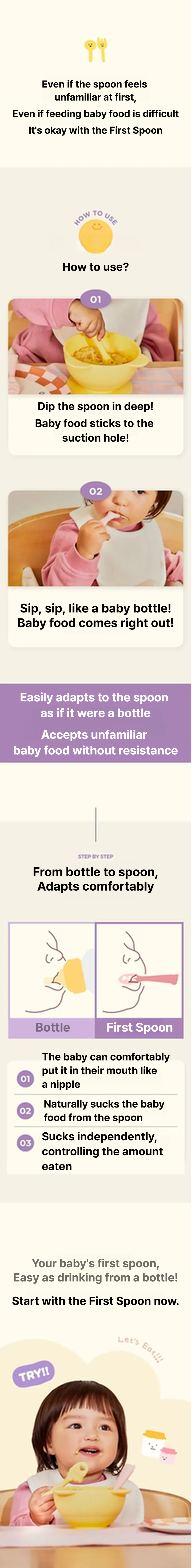 Reliev First Baby Food Spoons