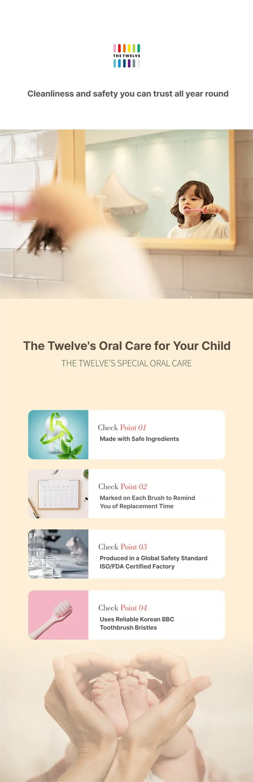 Thetwelve Step2 Todler Baby Toothbrush 12P Pastel