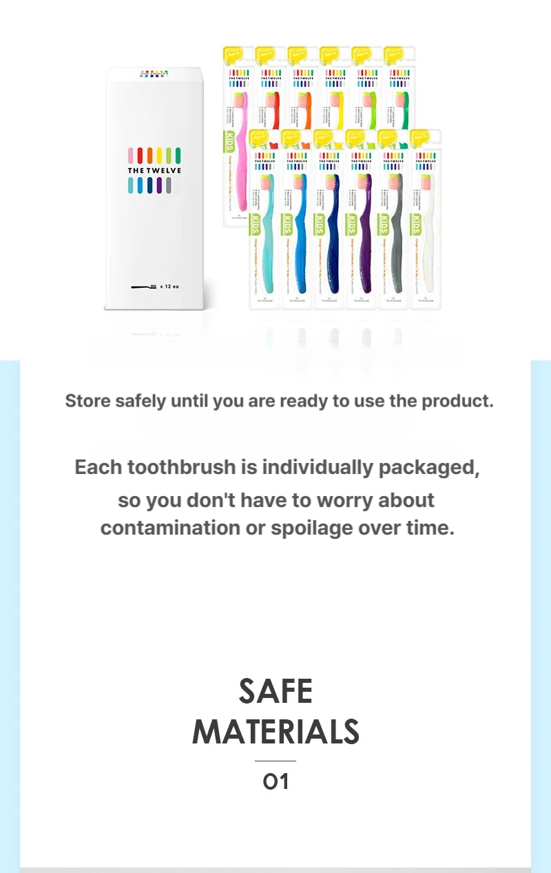 Thetwelve Step3 Kids toothbrush 12P pastel