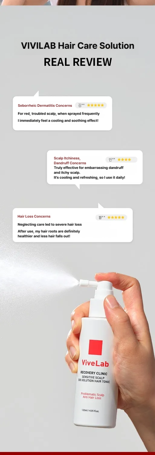 Vive Lab Recovery Clinic Sensitive Scalp SOS Solution Hair Tonic