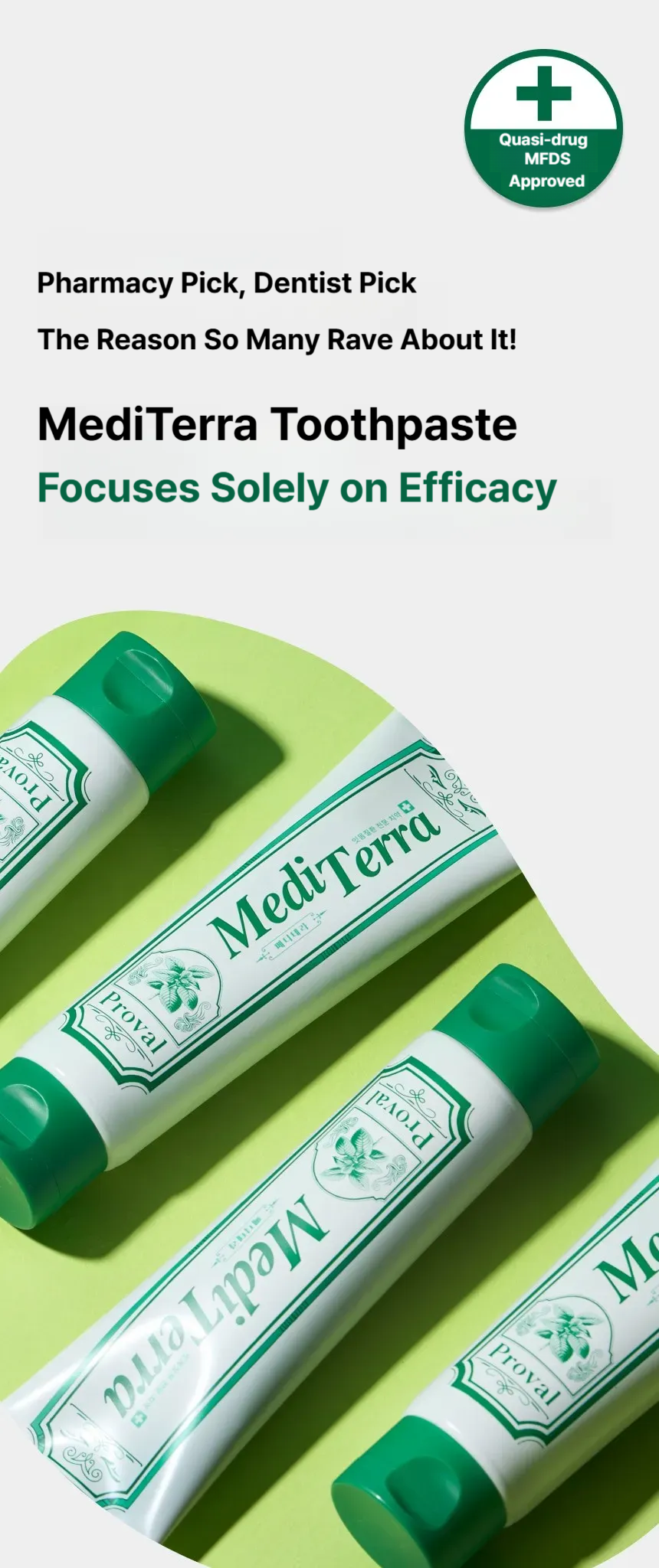 PROVAL Mediterra toothpaste for gum disease