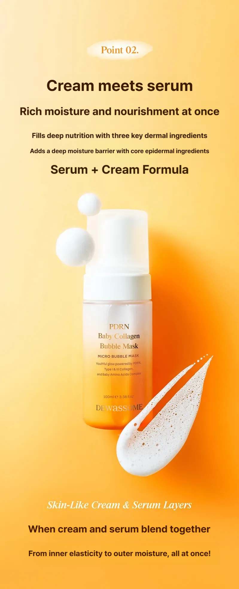 Dewassome PDRN Baby Collagen Bubble Mask 100ml