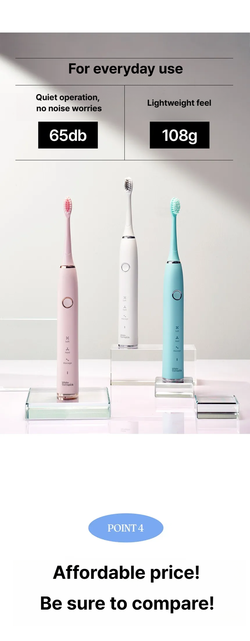 PROVAL White Therapic Electric Toothbrush