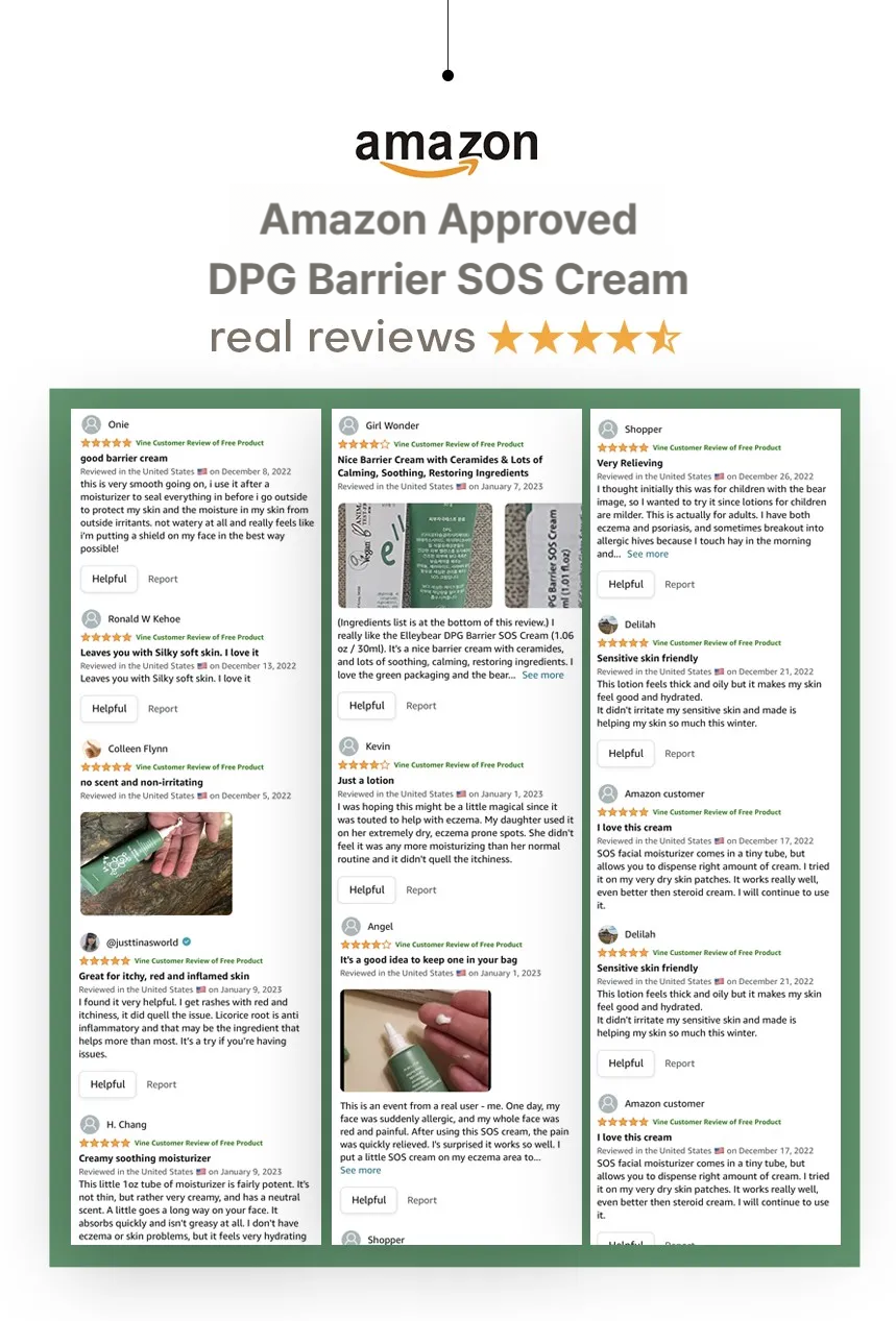 Elleybear DPG Barrier SOS Cream 30g