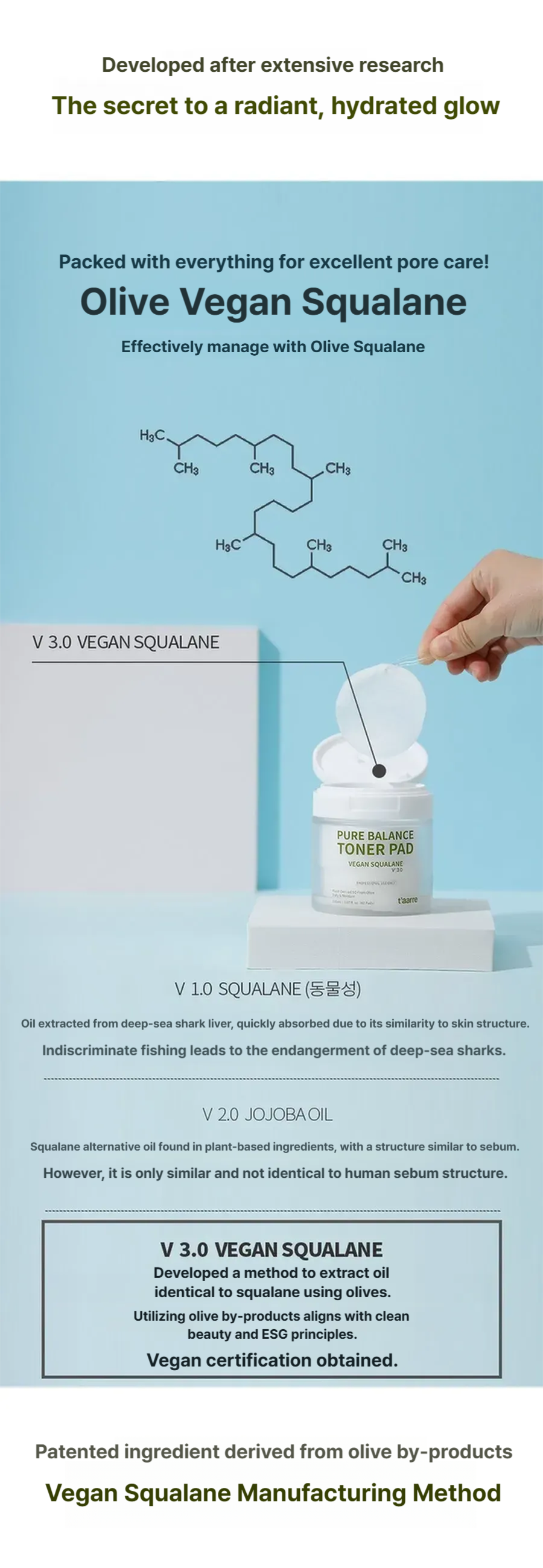 Taarre Pure Balance Toner Pad 150ml