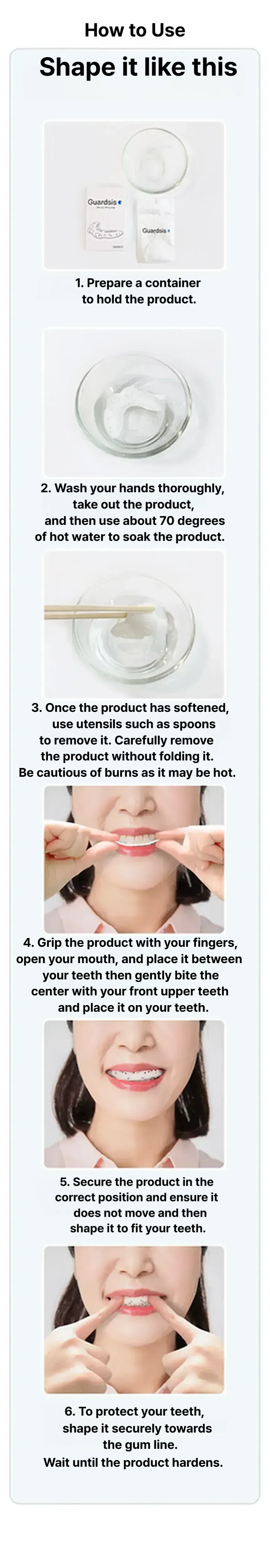 Guardsis tooth grinding mouthpiece (default type)