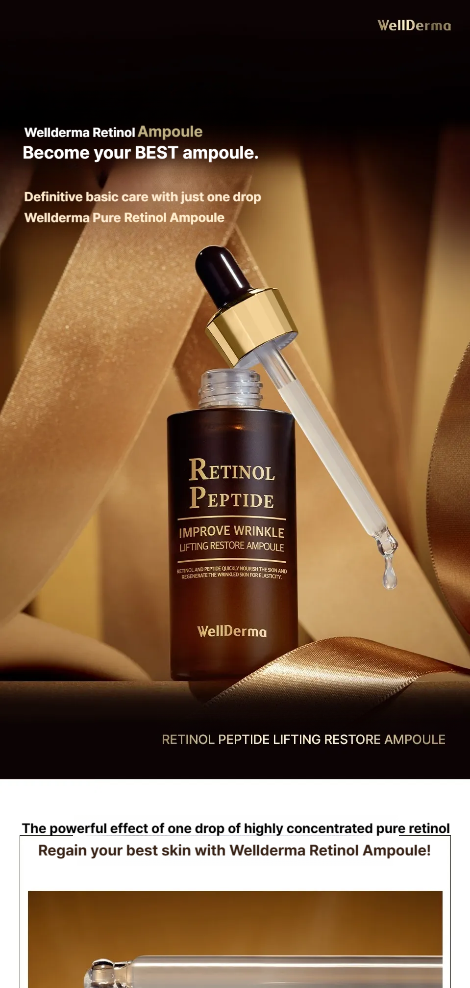 Wellderma Retinol Peptide Lifting Restore Ampoule