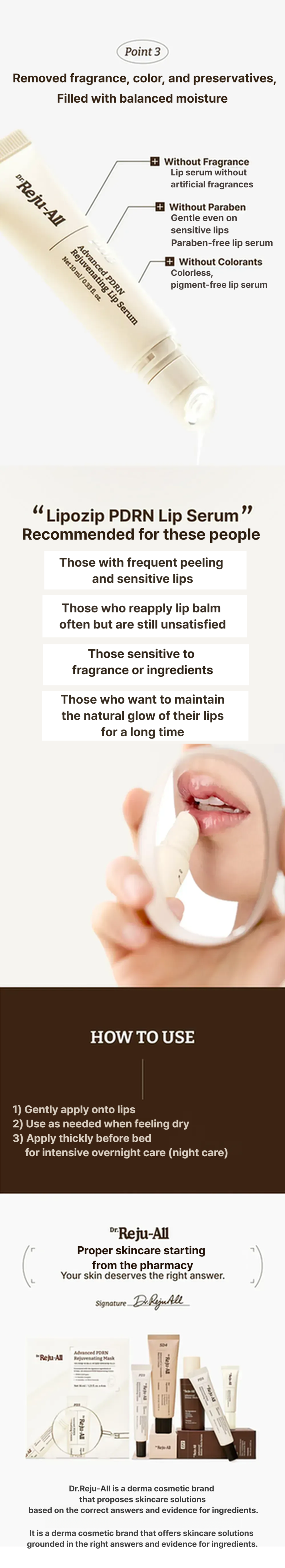 Dr.Reju-All Advanced PDRN Rejuvenating Lip Serum 10ml