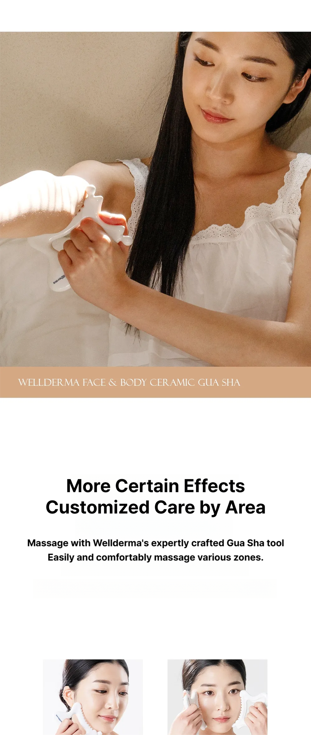 WELLDERMA Face & Body Ceramic GuaSha