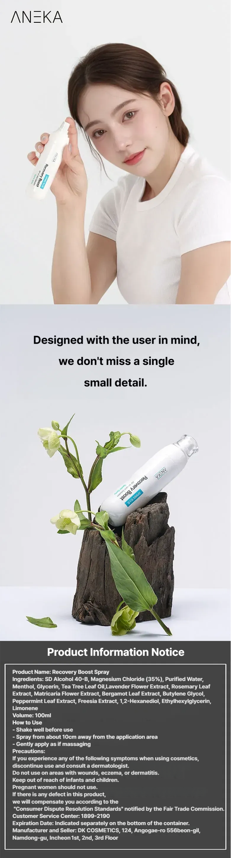 Anneka Magnesium Recovery Spray