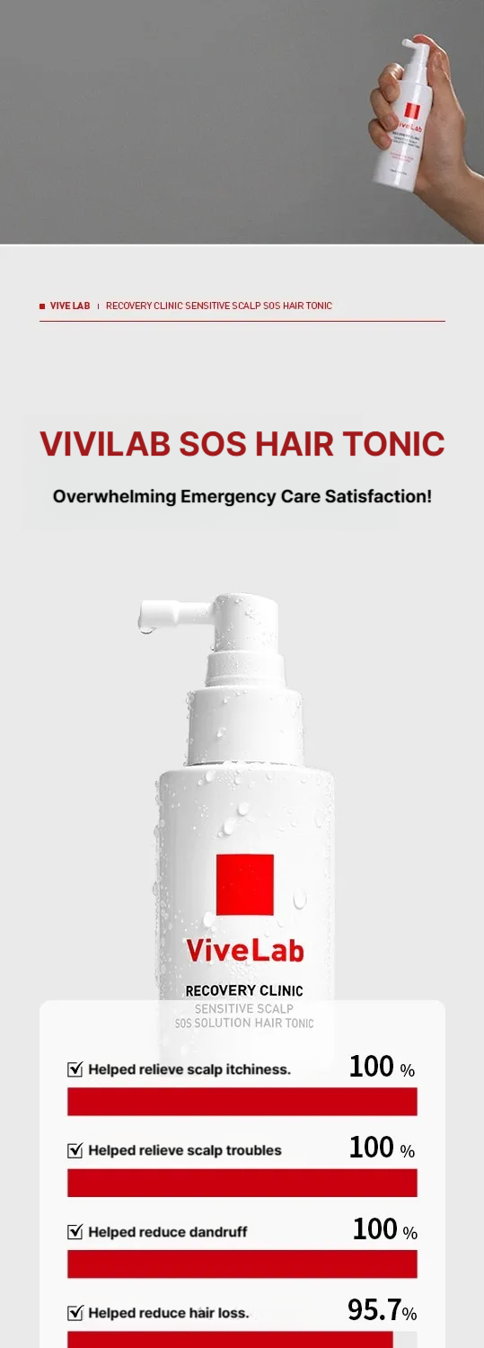 Vive Lab Recovery Clinic Sensitive Scalp SOS Solution Hair Tonic