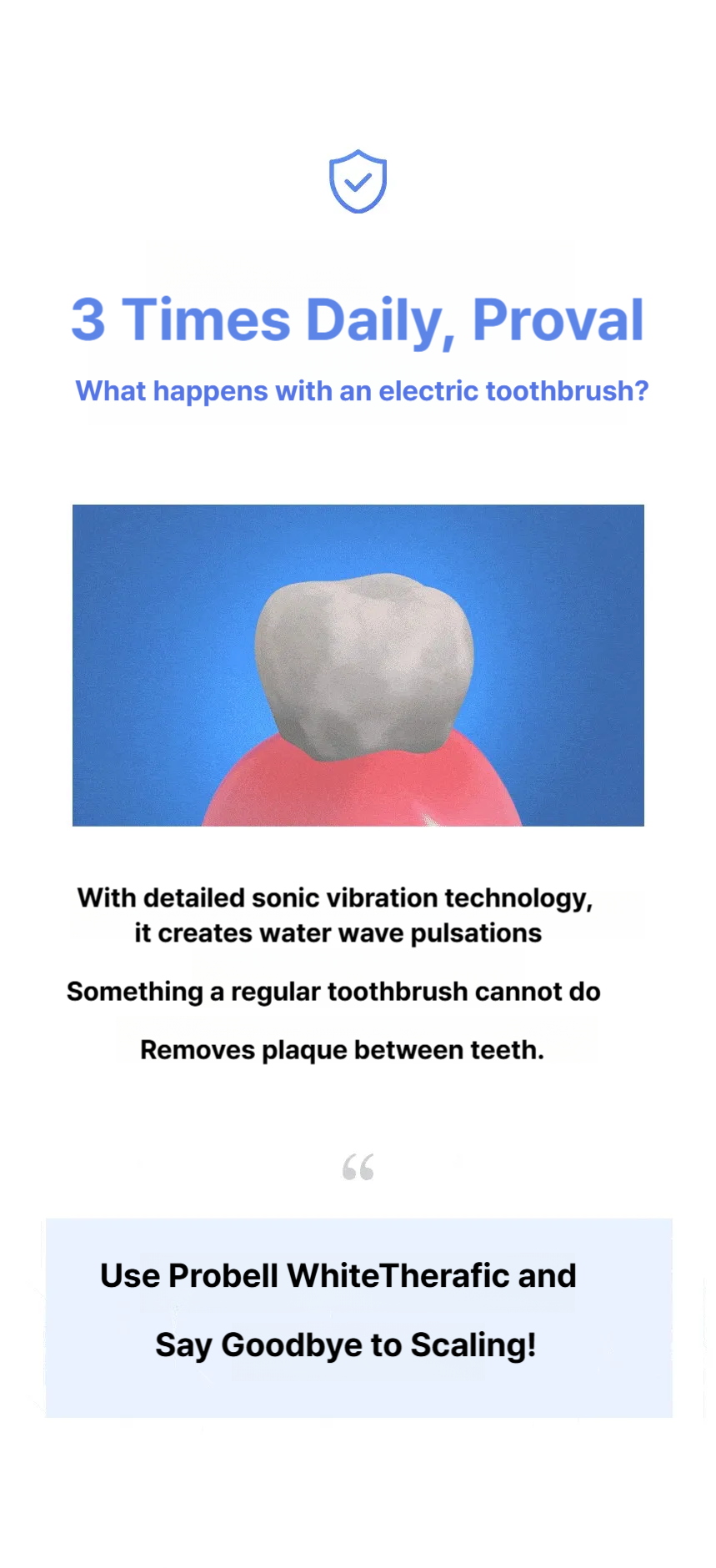 PROVAL White Therapic Electric Toothbrush