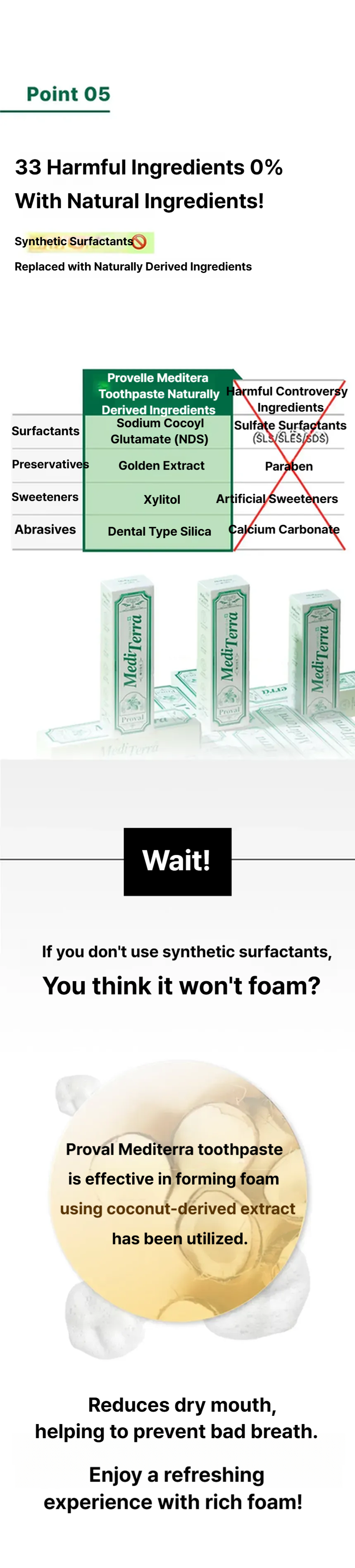 PROVAL Mediterra toothpaste for gum disease