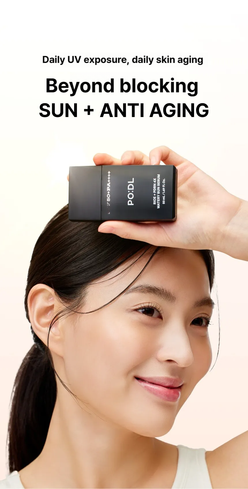 PODL Rice PDRN 4X Watery Sun Serum