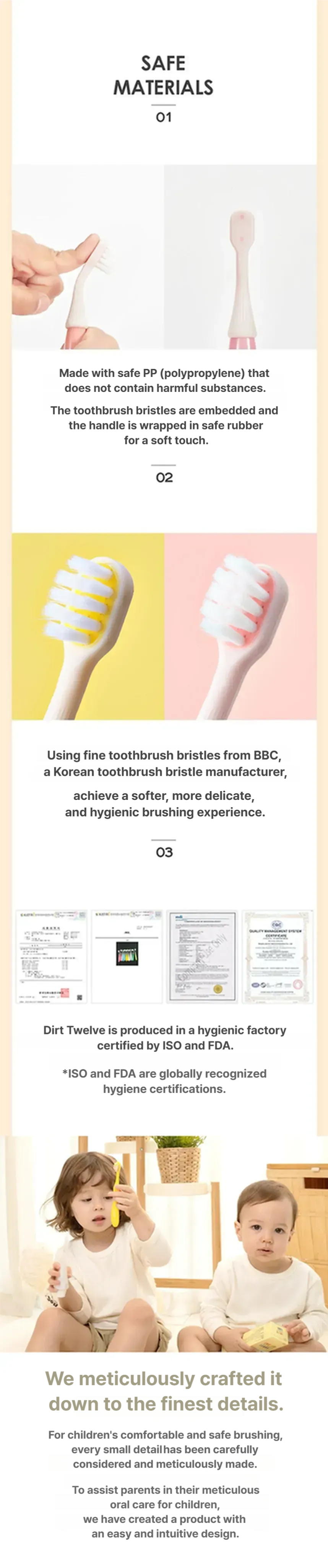 Thetwelve Step2 Todler Baby Toothbrush 12P Pastel