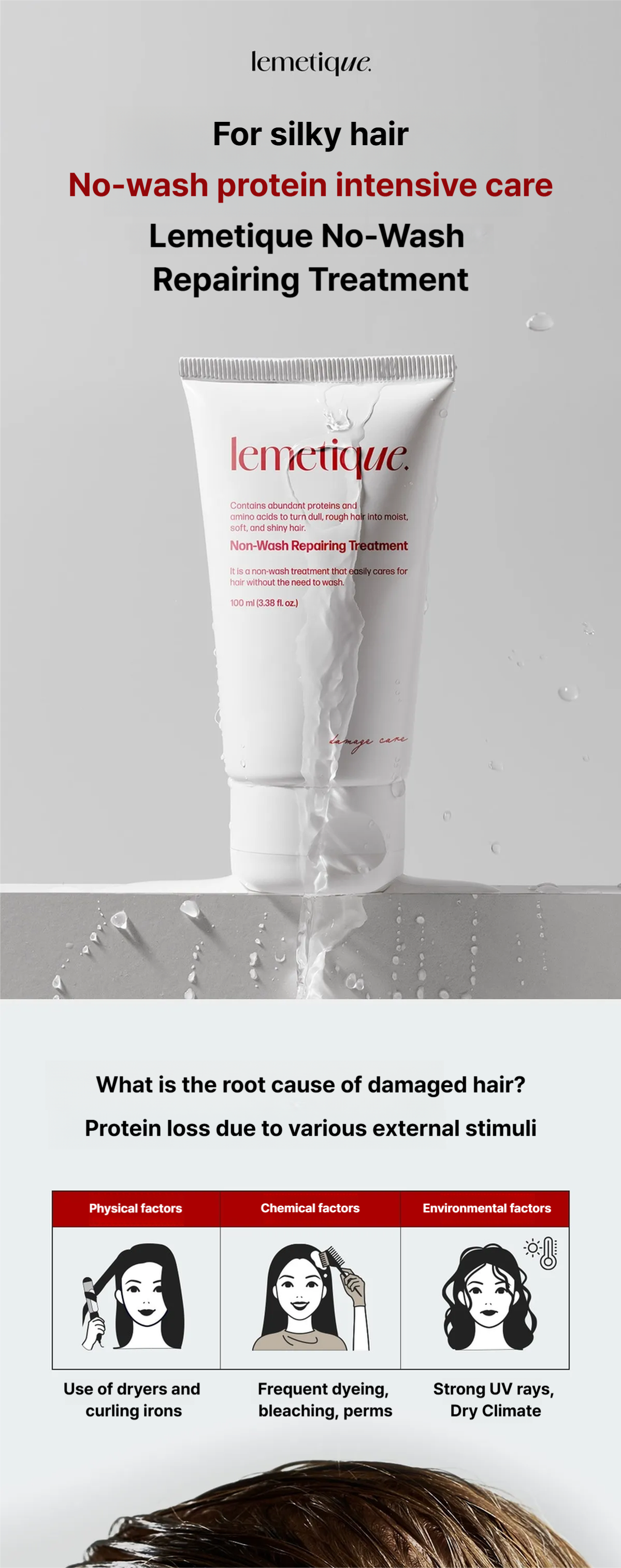Non-Wash Repairing Treatment