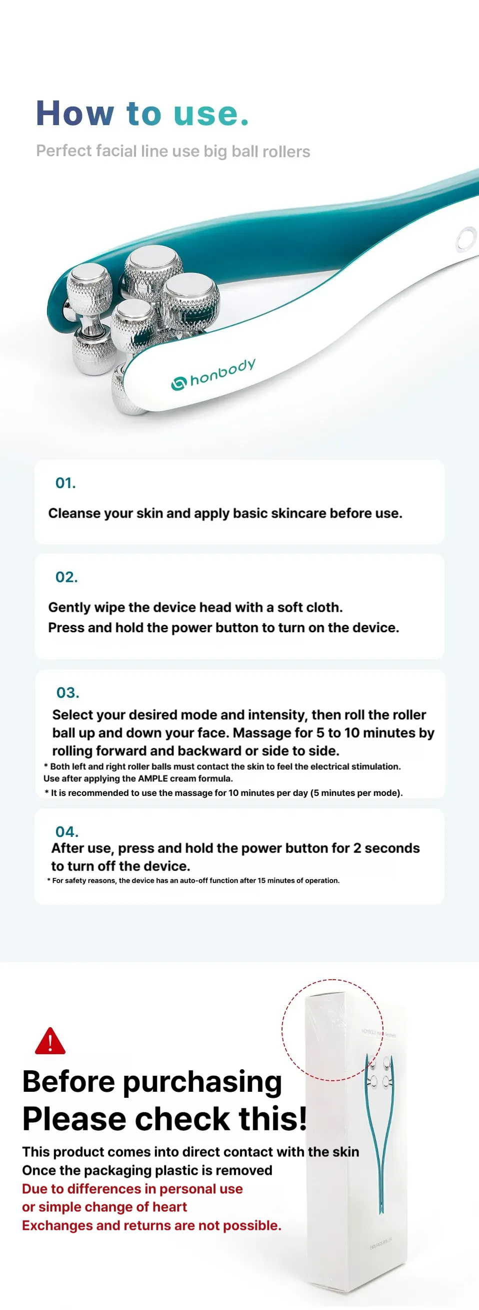 Honbody Big Roller EMS Alarm Device