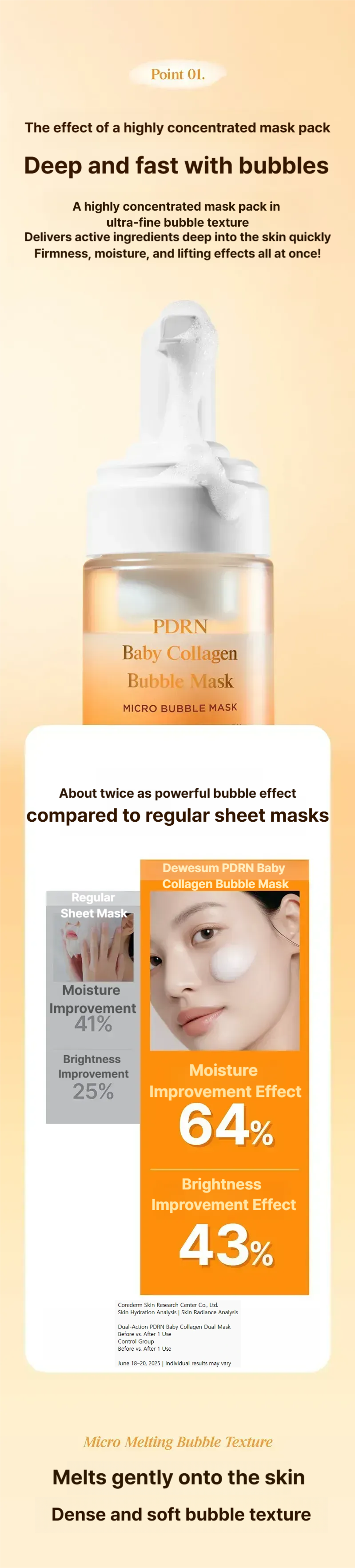 Dewassome PDRN Baby Collagen Bubble Mask 100ml