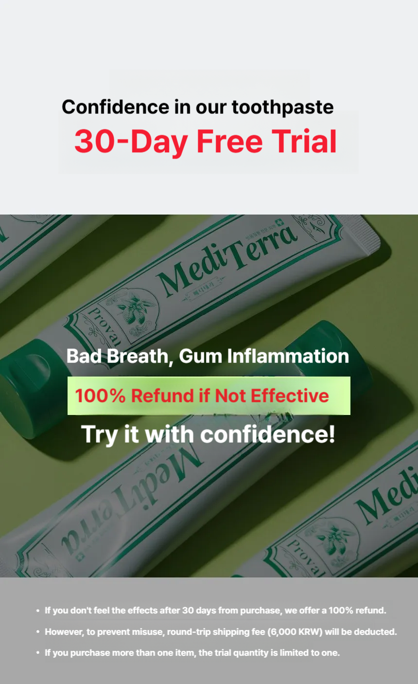 PROVAL Mediterra toothpaste for gum disease
