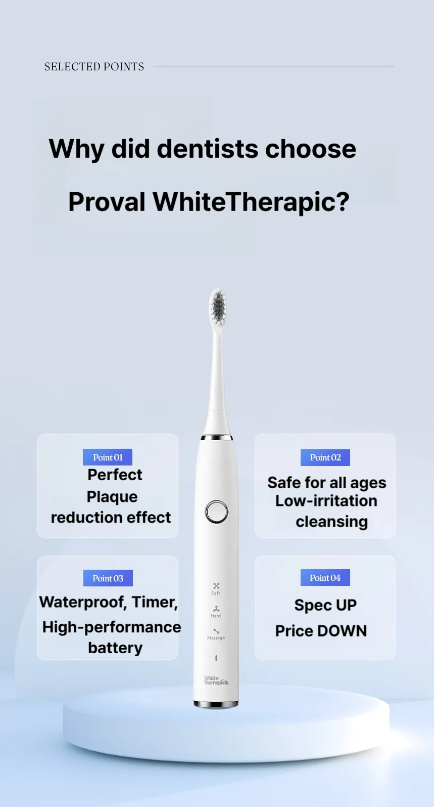 PROVAL White Therapic Electric Toothbrush