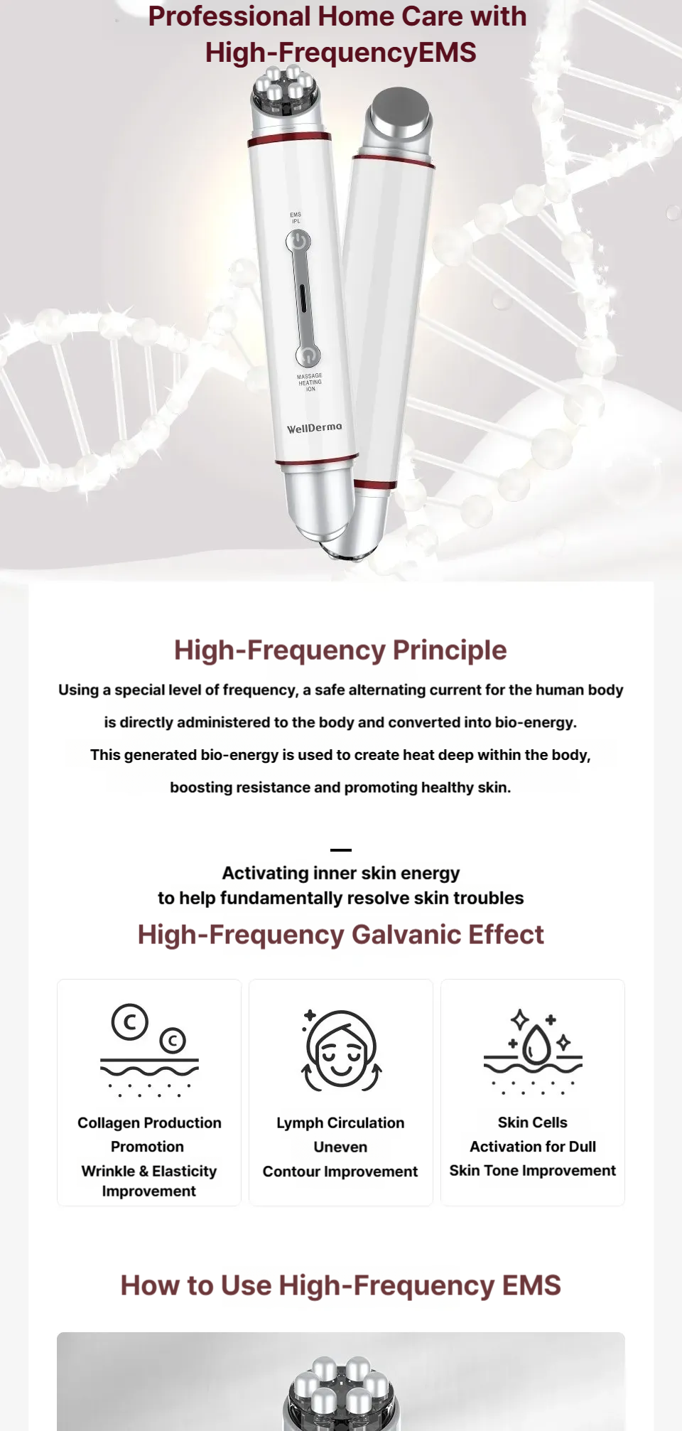 WELLDERMA EMS Galvanic Total Care System
