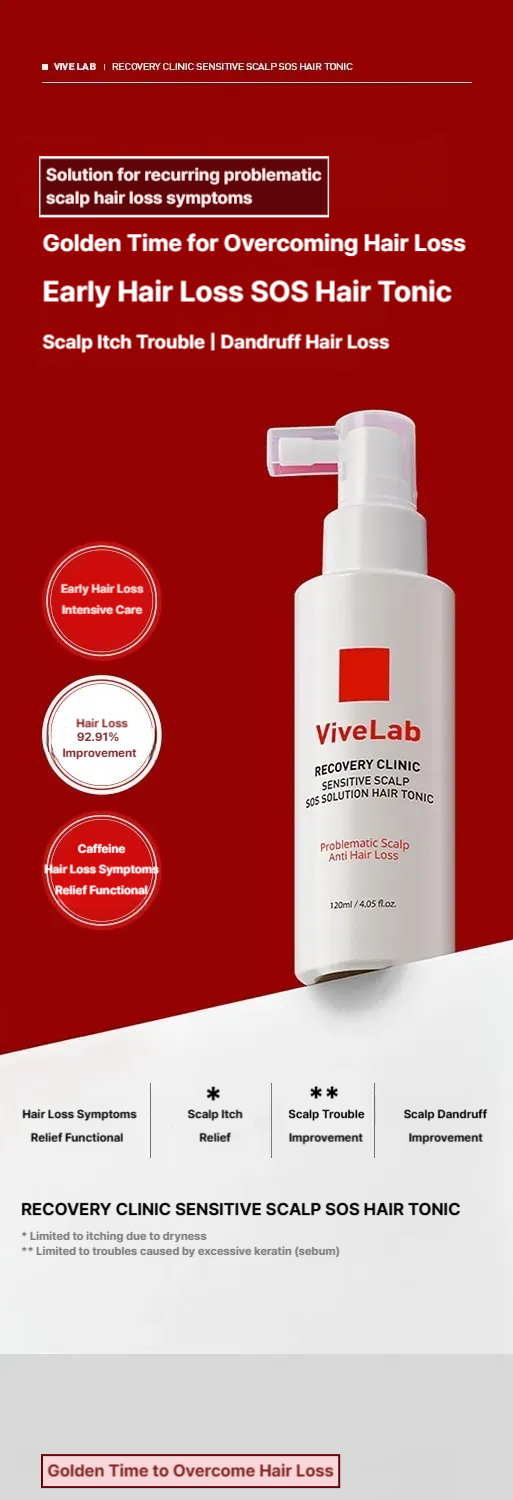 Vive Lab Recovery Clinic Sensitive Scalp SOS Solution Hair Tonic