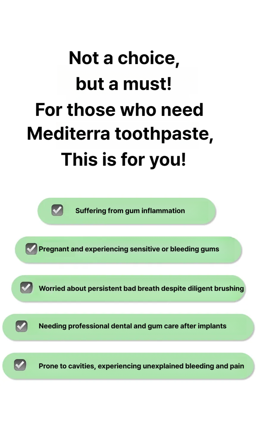PROVAL Mediterra toothpaste for gum disease