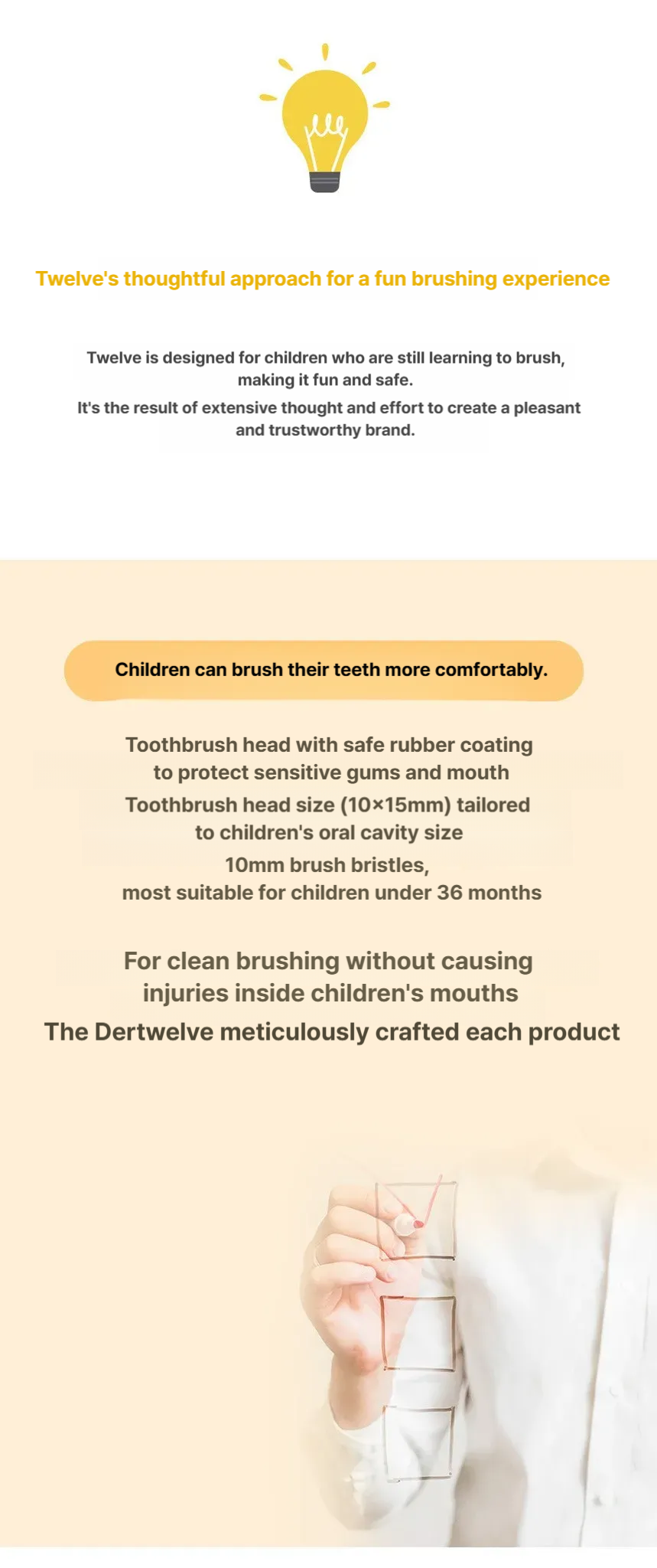 Thetwelve Step2 Toddler Baby Toothbrush 12P Vivid