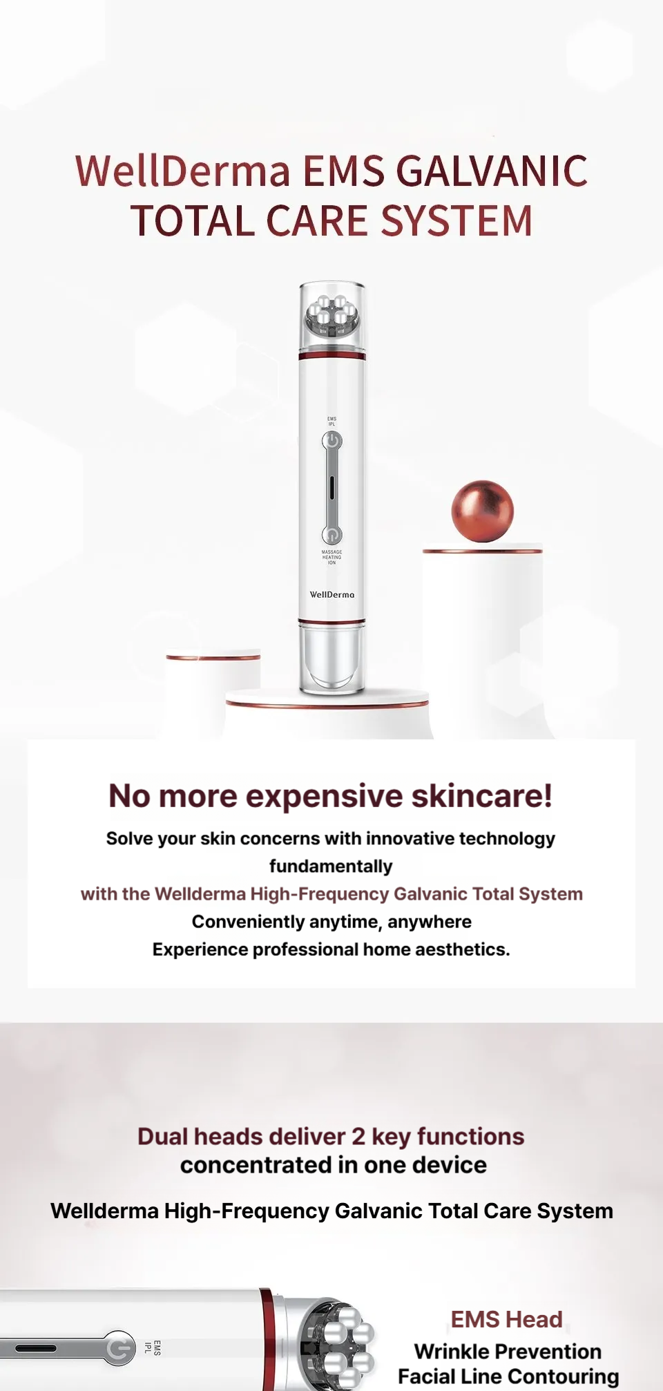 WELLDERMA EMS Galvanic Total Care System