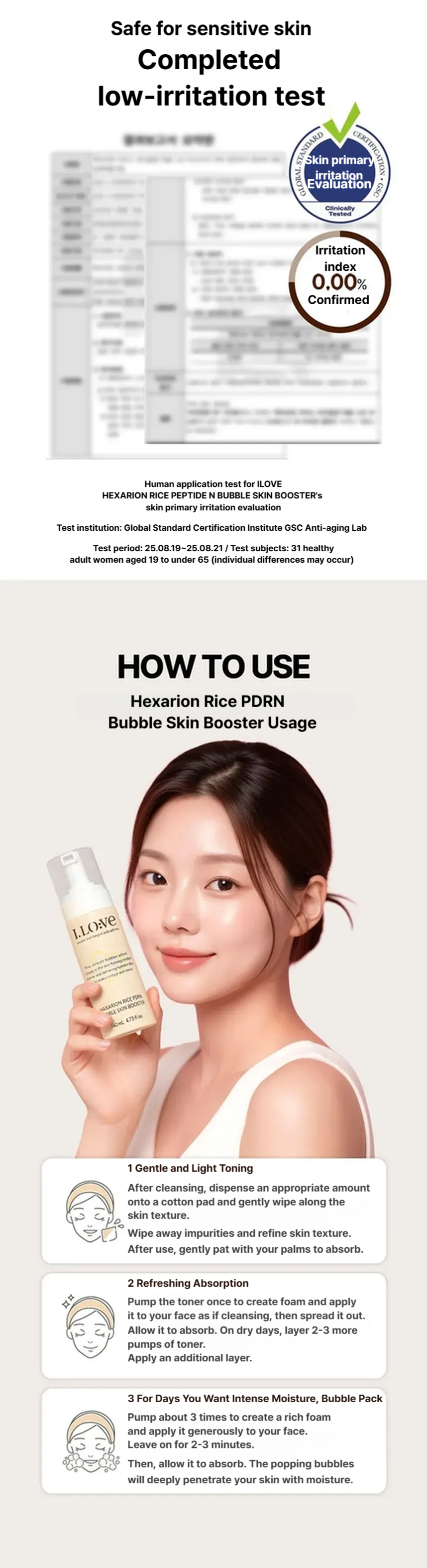 Hexarion Rice PDRN Bubble Skin Booster