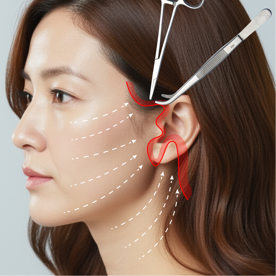 안면거상 재수술 수술방법 03