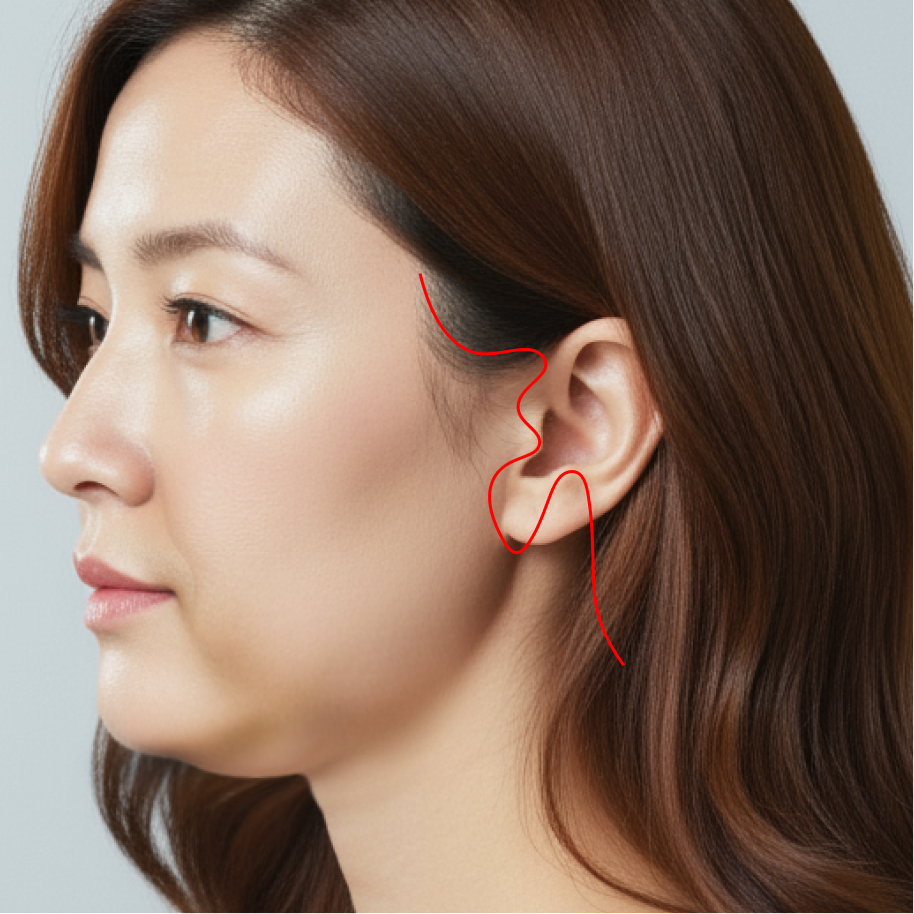 안면거상 재수술 수술방법 01