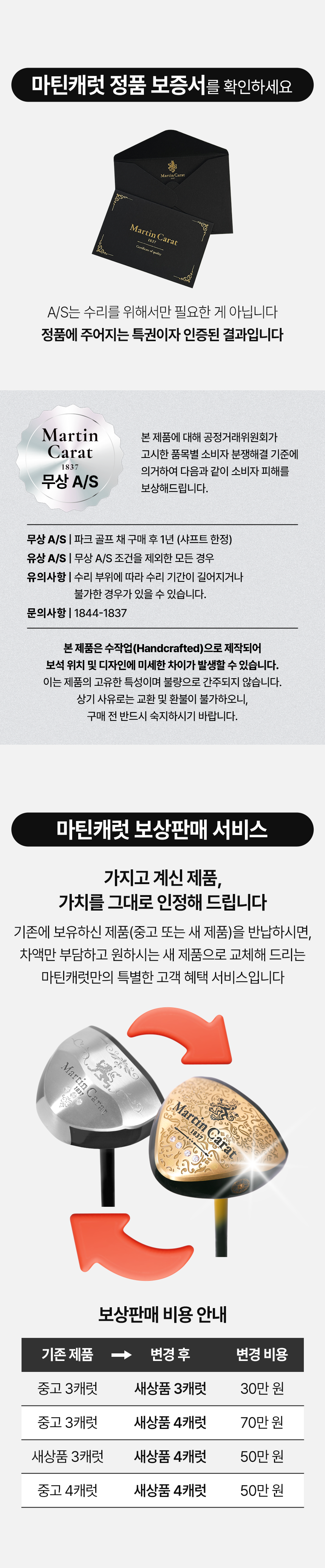 마틴캐럿 2캐럿 다이애나 파크골프채 풀세트