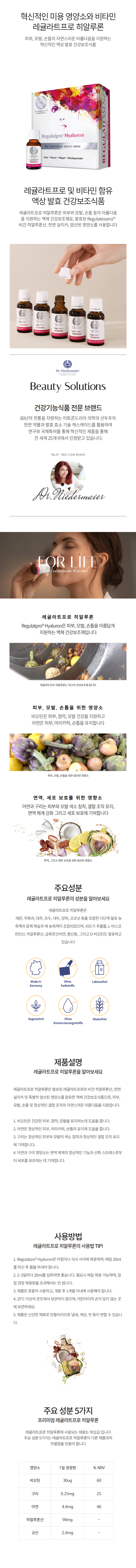 <해외배송> 닥터니더마이어 레귤라트프로® 히알루론 350ml