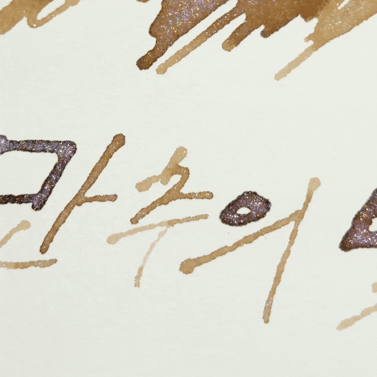 만추의 빛 국화 글리터 잉크 움직이는 발색 이미지 27