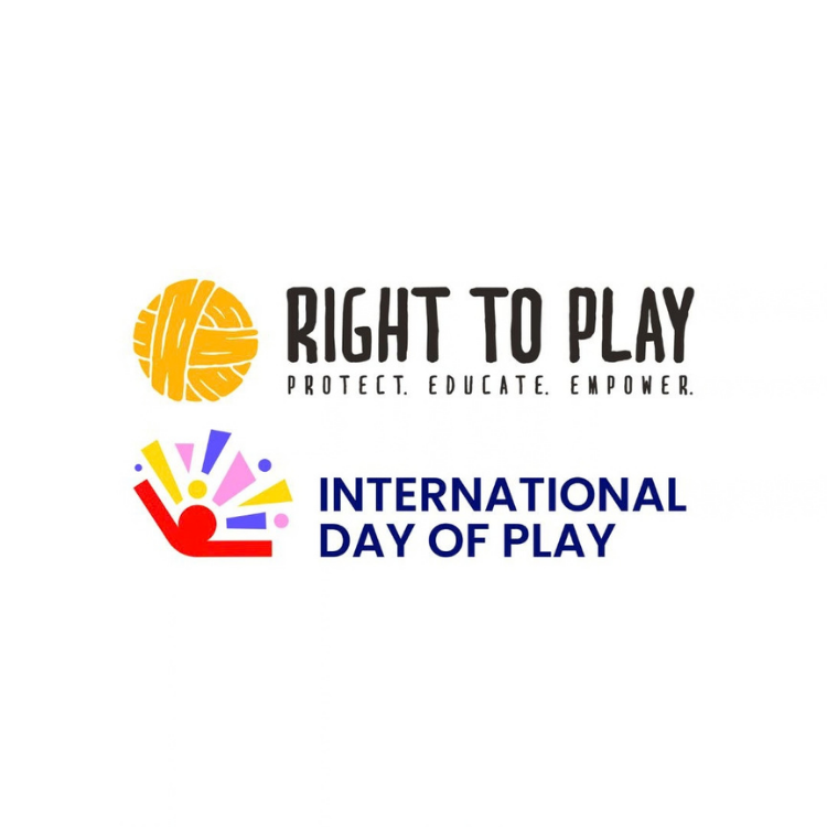 Right To Play와 International Day of Play 로고