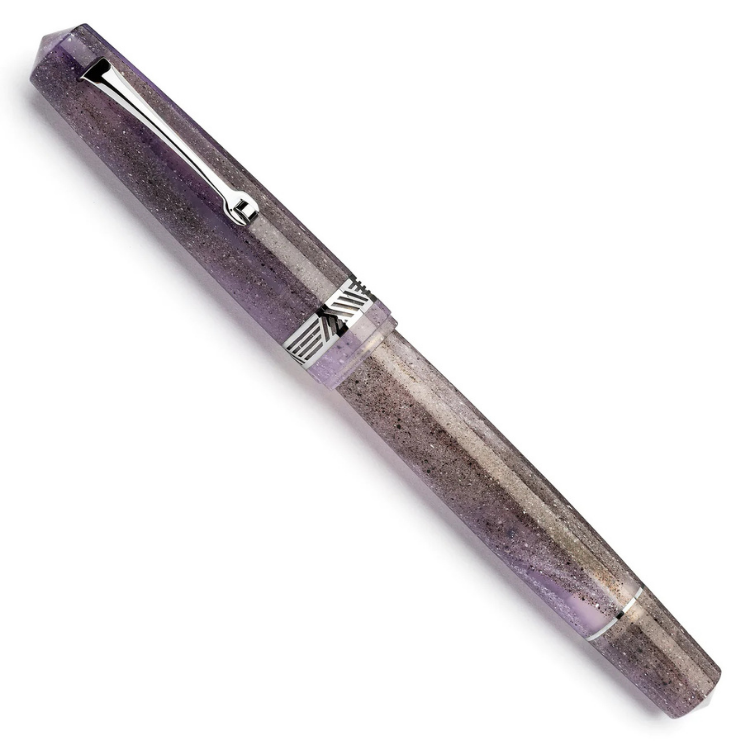 Silver trim Momento Magico Ametista fountain pen