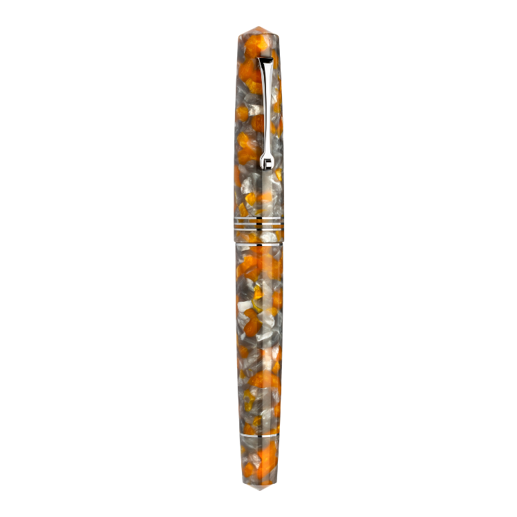 Palladium trim Momento Zero Lava e Cenere fountain pen