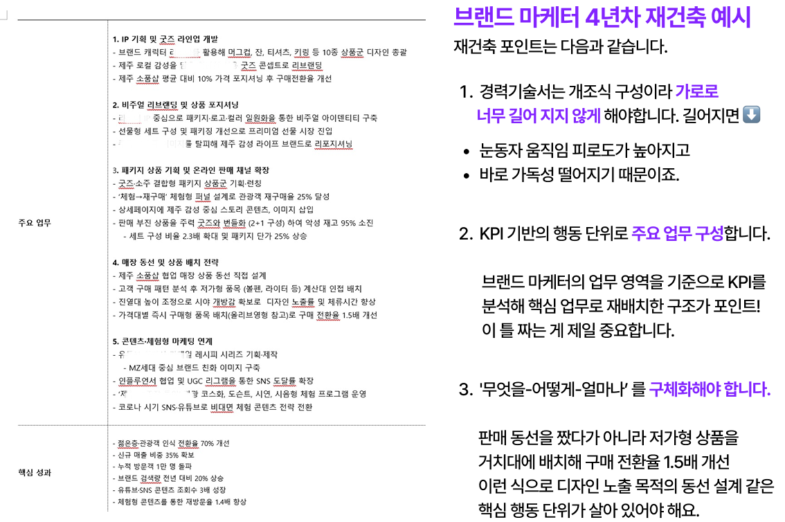 경력기술서 예시