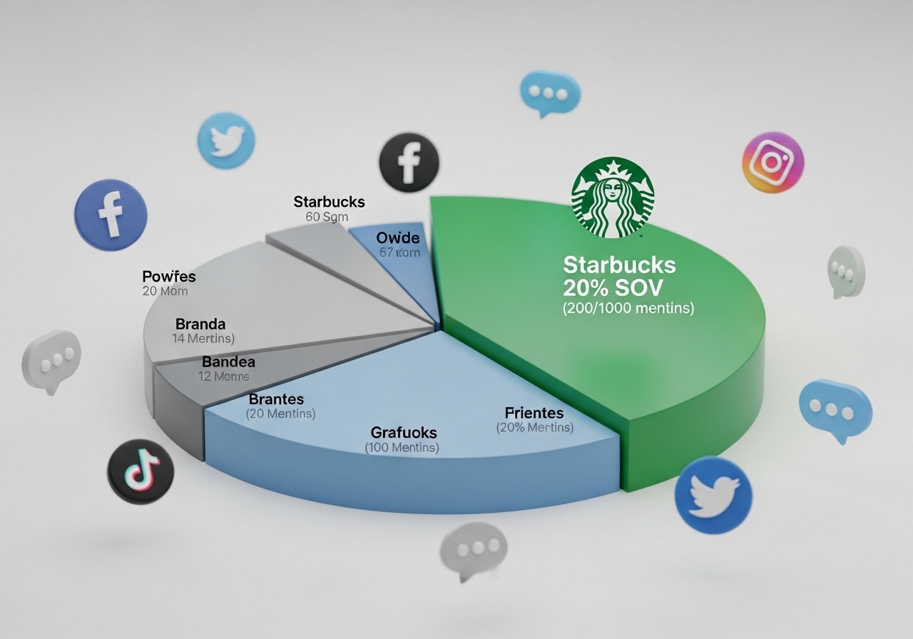 5) Share of Voice: 시장에서 얼마나 많이 언급되는가