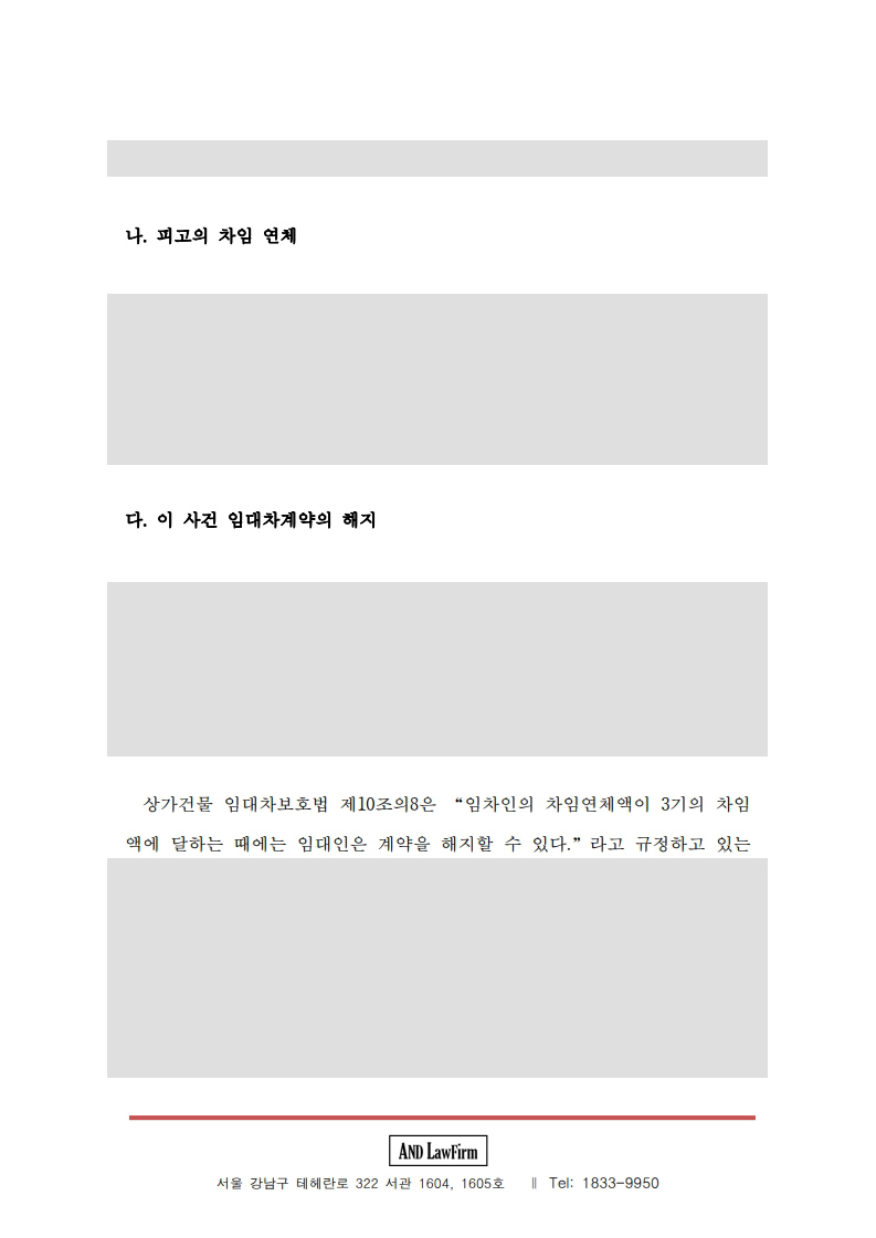 상가 월세 연체 명도소송 소장 4면