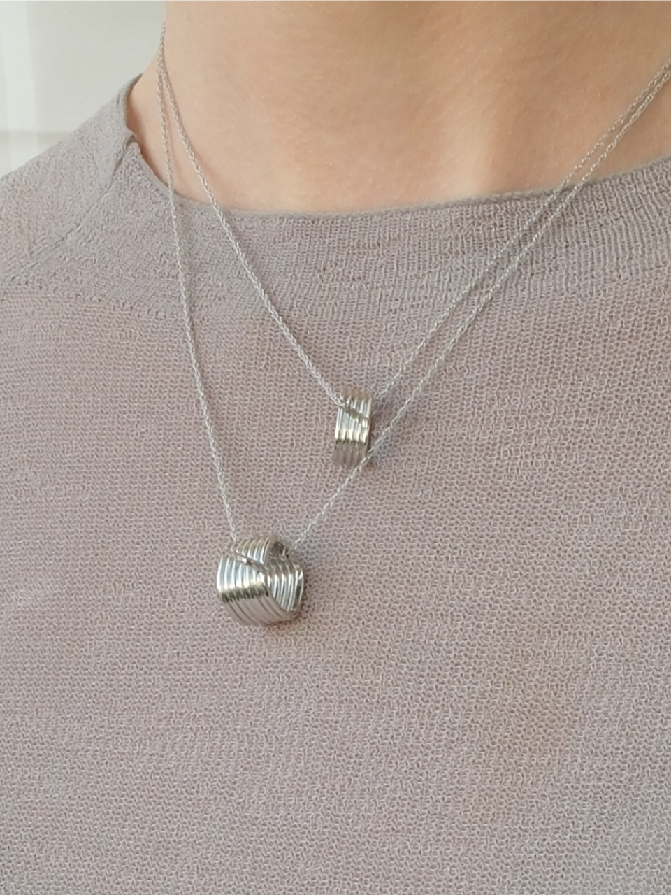 Linear 07 Necklace (Silver)