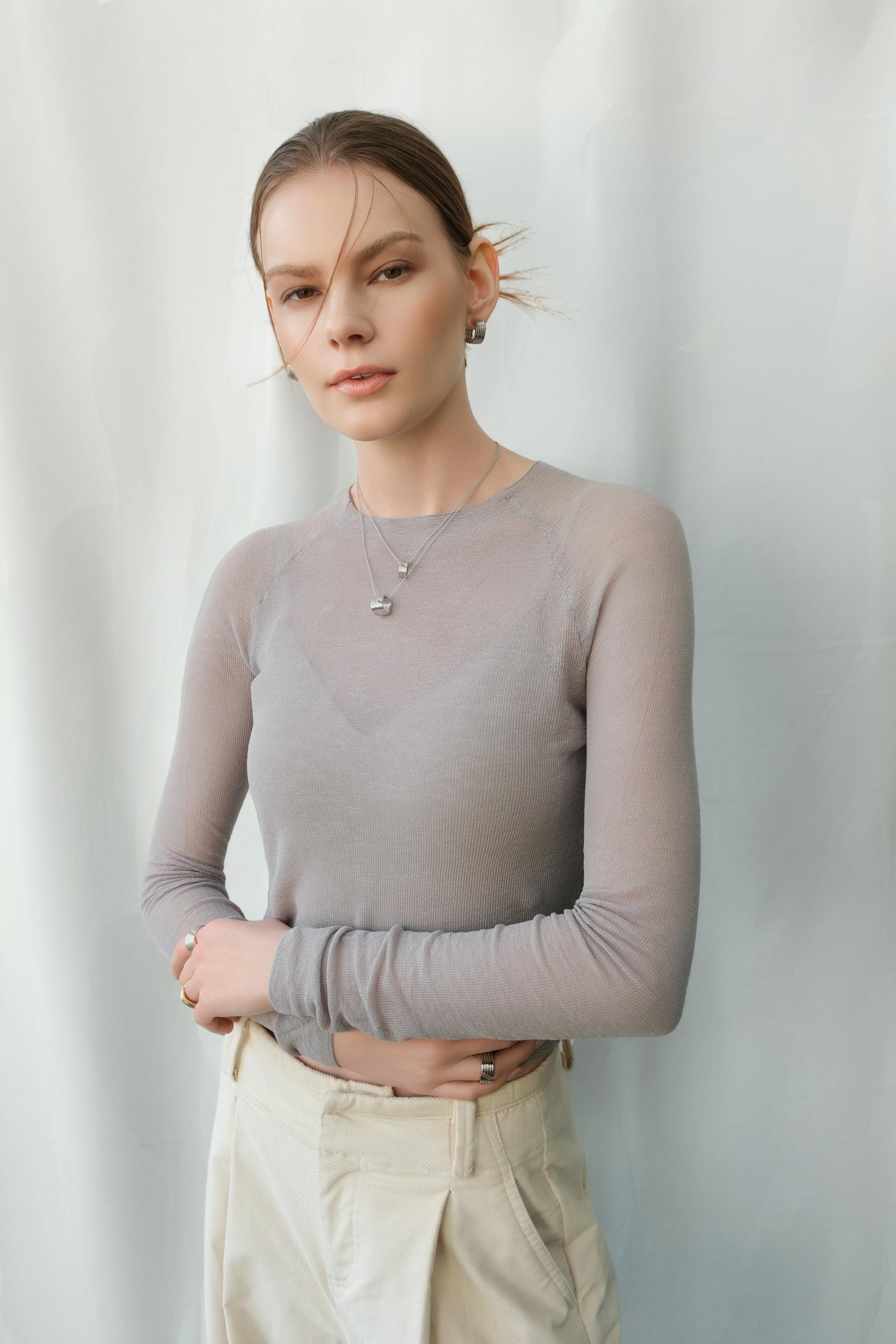 Linear 05 Necklace (Silver)