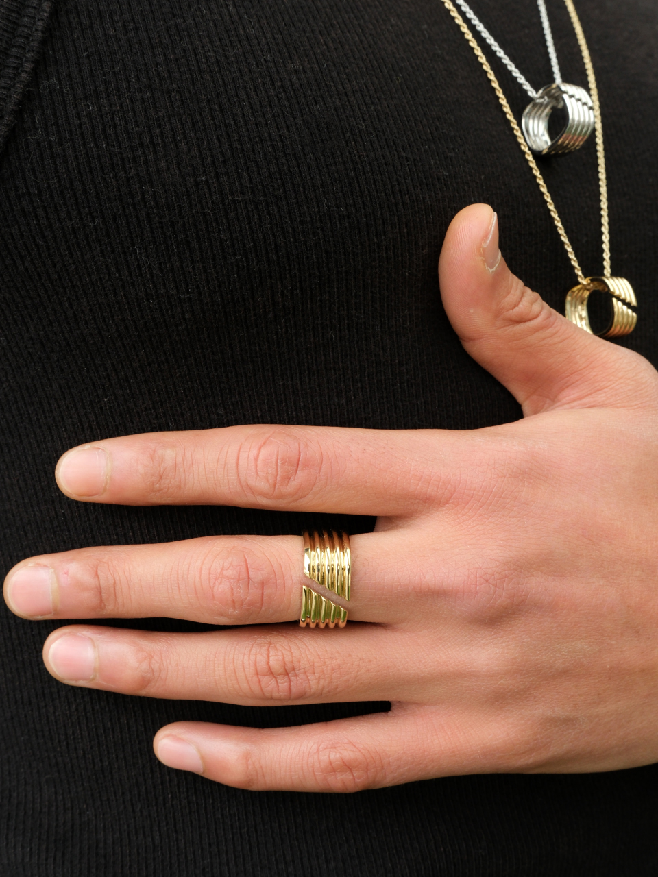 Linear 05 Open Ring (Silver)