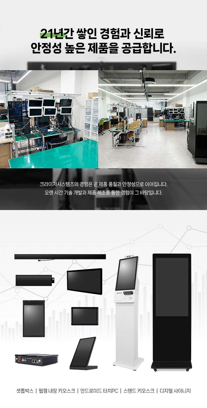 크라이저 43인치 터치형 디지털 사이니지 DID 광고용 안내판 T.ON KDX-43ST Stand Touch 4k
